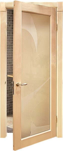 Внутрішні двері виготовляють з деревинно-стружкових плит, масиву, металопластика і скла