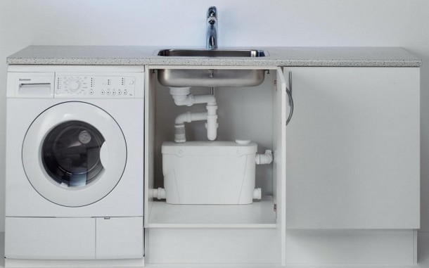 В даний час у продажу зустрічається кілька видів сантехнічних пристроїв для відкачування асенізаційних вод з кухні