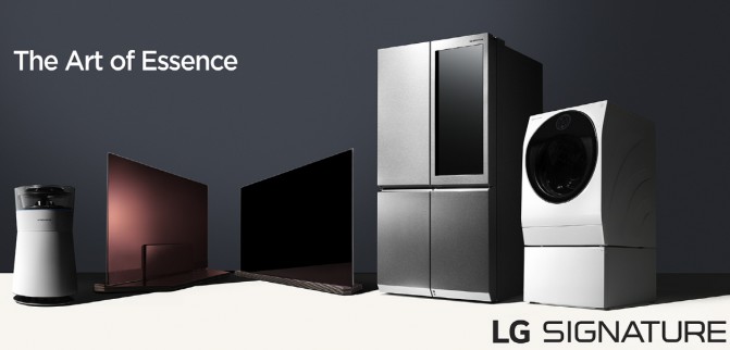 Як і було   обіцяно раніше   , Компанія LG Electronics (LG) офіційно представила нову лінійку LG SIGNATURE, яка на даний момент складається з OLED-телевізора з 4K-дозволом і підтримкою HDR, а також ряду технологічних побутових пристроїв