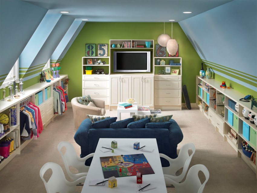 Прикладів і фото дитячих меблів для кімнати для двох дітей в інтернеті налічується величезна кількість